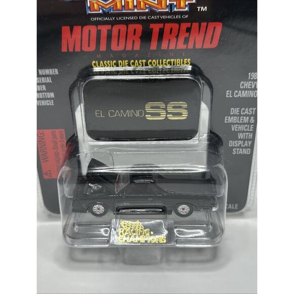 1997 Racing Champions Mint Black 1986 Chevy El Camino Issue #105 FAST SHIPPING - Picture 2 of 9
